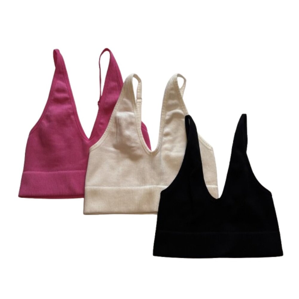 🎀 Garage Summer Seamless Deep Plunge V-Neck Tank Top Set 🎀